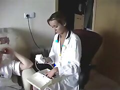 Way too sexy nurse gets what she deserves.